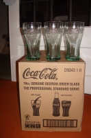 COKE COLA GLASSES BRAND NEW BOX OF 24